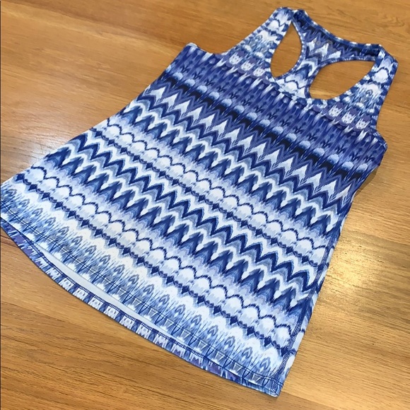 90Degree by Reflex Waterfall Blue Royal TANK TOP L - Picture 2 of 7